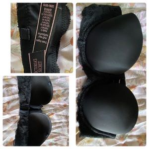 VICTORIA SECRET, MULTI-WAY/MUTIPOSITION, 32B, STRAPLESS, BLACK